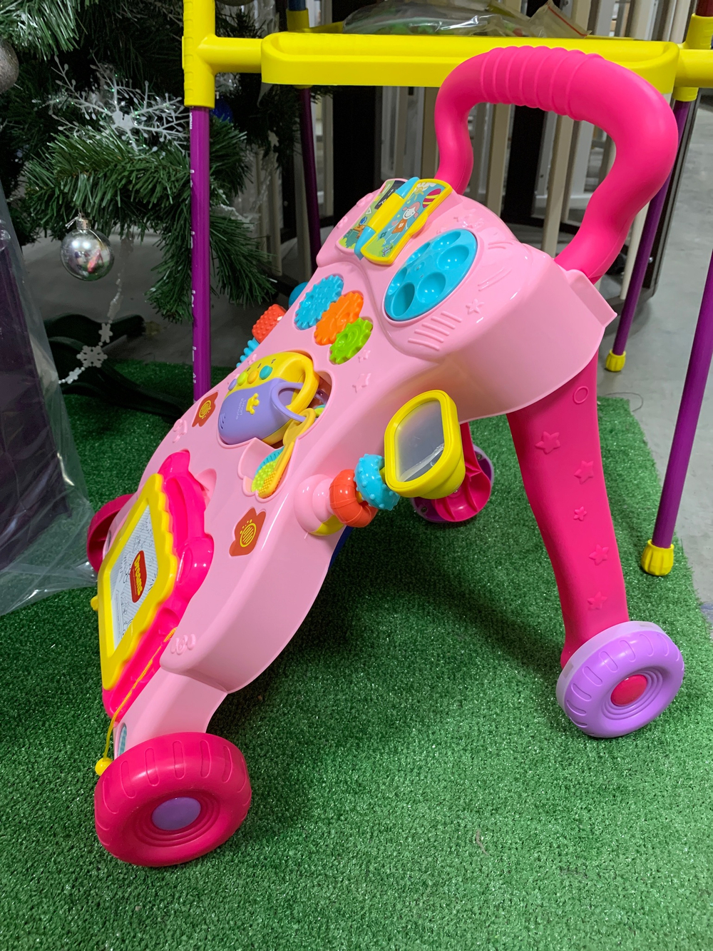 Каталка-ходунок HE0823 Levatoys с доской для рисования, в коробке