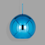 Подвесной дизайнерский светильник  Copper shade by Tom Dixon (синий, D40)