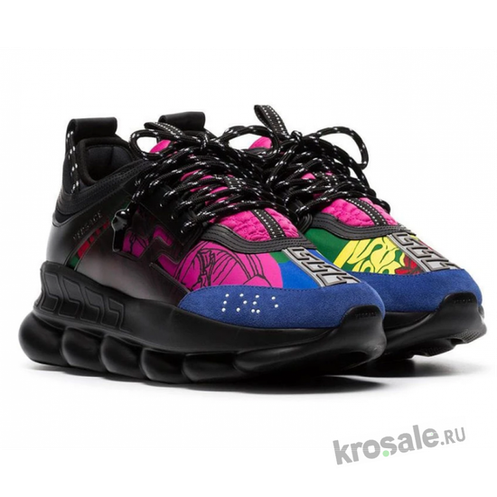 Кроссовки Versace Chain Reaction 2 Chainz Black/Multicolor