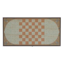 GAEM Игра настольная 2 в 1 ( шашки, нарды) "Белые лошади", L50 W25 H3 см