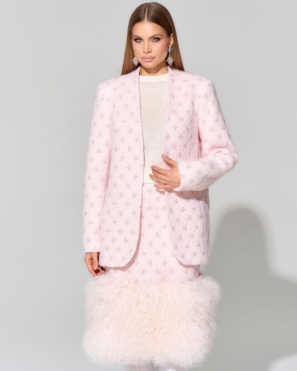 Юбка Marie с меховой отделкой