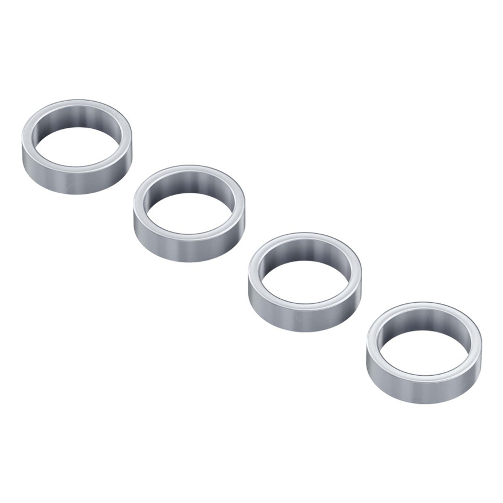 12mm ID Steel Spacer (15mm OD, 4mm Length) - 4 Pack