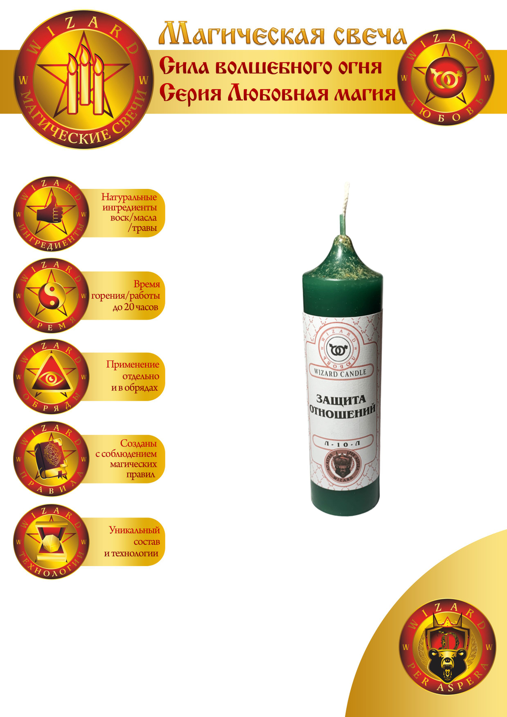 Свеча Защита отношений Л-10-Л