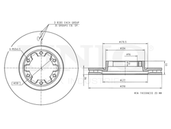 Диск тормозной передний UNIO BRD-20325