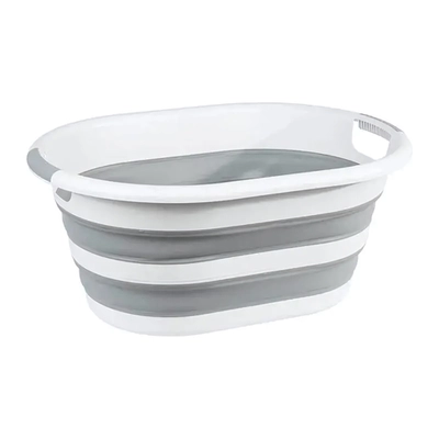 Таз ФЛЕКС овальный 38л складной Смоки