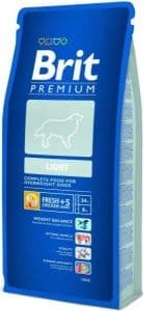 Brit Premium Dog Light  15.0 (д/склонных к полноте) сухой д/собак