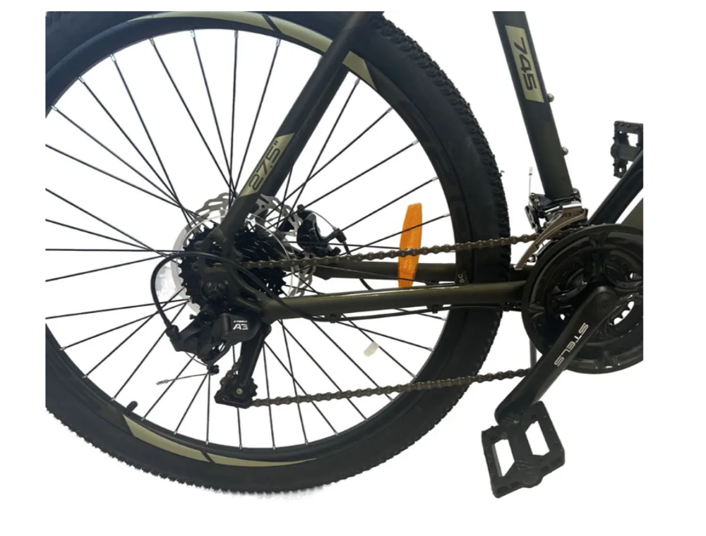 Велосипед 27,5" STELS Navigator-745 MD, рама 19" темно-оливковый