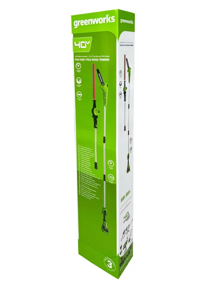 Аккумуляторный высоторез-кусторез GREENWORKS G40PSH 1303907 (без АКБ и ЗУ)