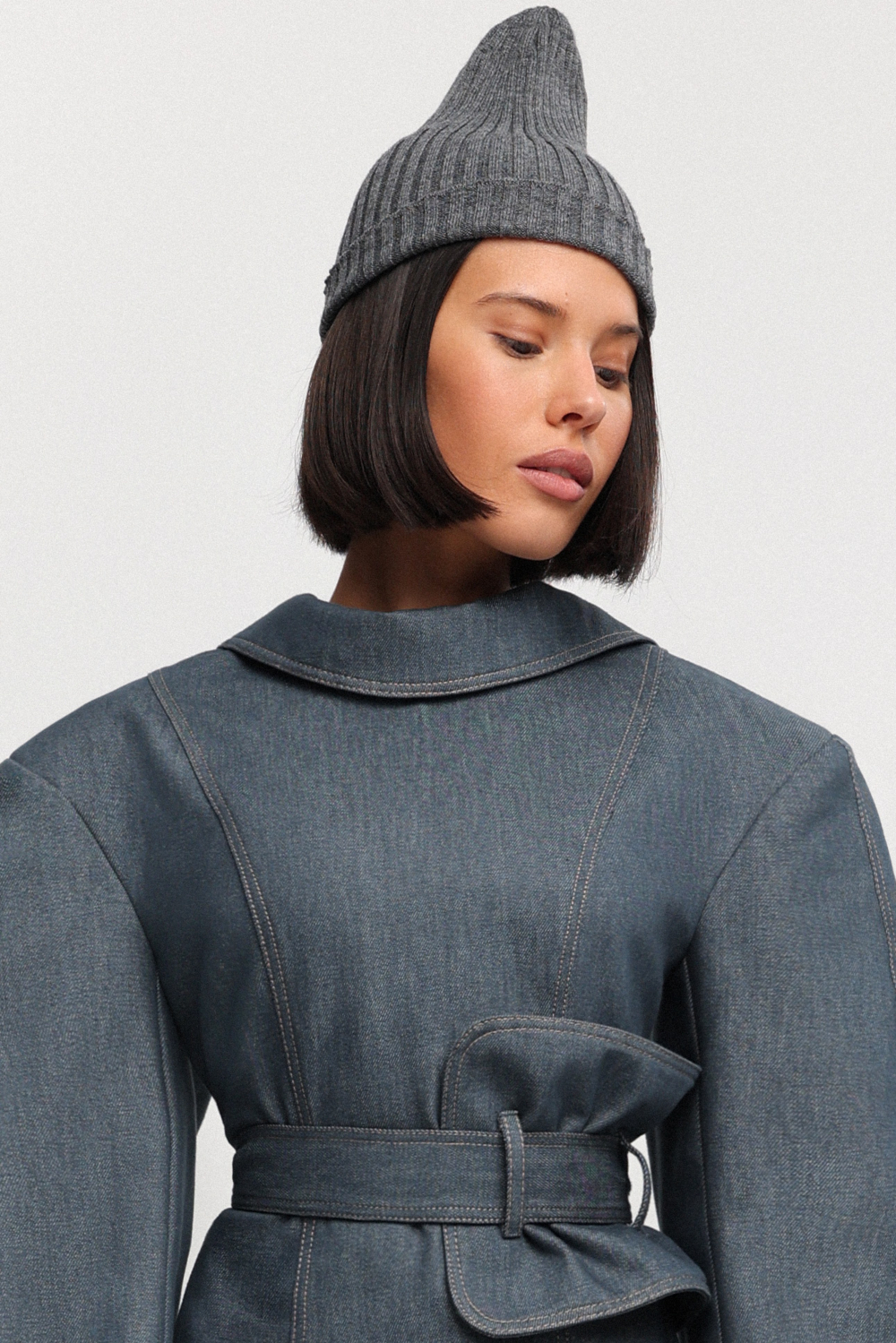 Платье из денима мини