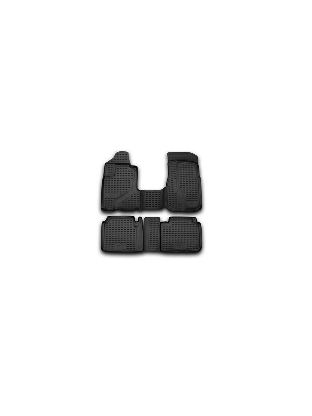 Коврики в салон для HONDA CR-V 2002-2006, 4 шт. (полиуретан, серые) NLC.18.03.211