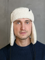 Шапка ушанка Город Горький зеленая