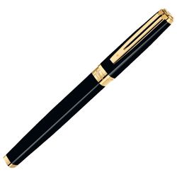 Waterman Exception Slim Black GT перо золото 18Ct F (S0636930)