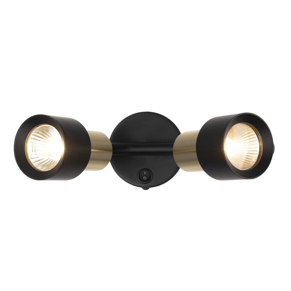 Citilux SAT CL505621 Спот поворотный с выключателем Чёрный+Золото