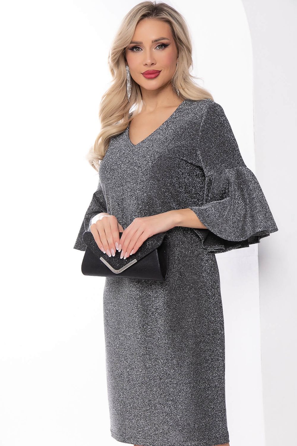 Платье "Кэрол" (серебро) П8028 LT Collection (Акция)