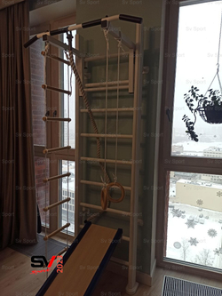 Монтаж шведской стенки Sv Sport в бетонные, кирпичные стены