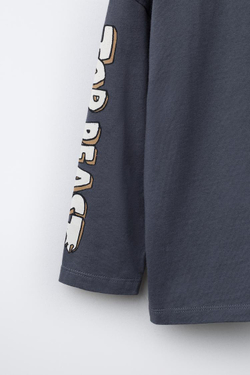 ZARA ФУТБОЛКА С ПРИНТОМ MONSTERS WHEELS ©, АНТРАЦИТОВО-СЕРЫЙ