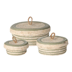 Корзина круглая с крышкой 21*8.5 см