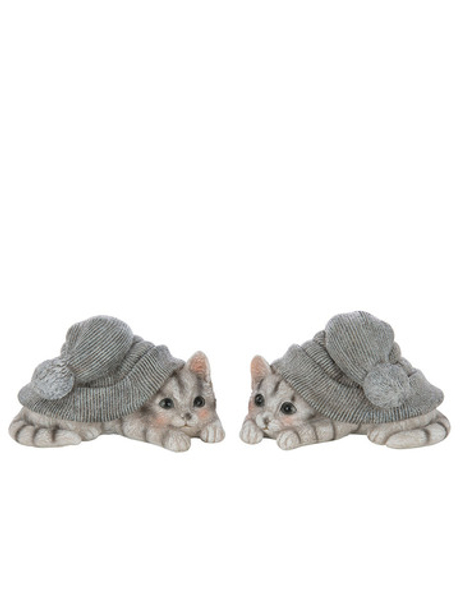 Декор "Котенок в шапке" в ассортименте 18x12,5x9,5 см