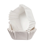 Капсулы для конфет и пирожных белые 35х35 мм h25 квадратные 50 шт