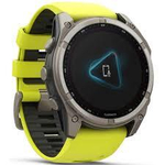 Смарт-часы Garmin Fenix 8 Solar 51 мм Sapphire Titanium, желтый с графитовым браслет, 010-02907-21