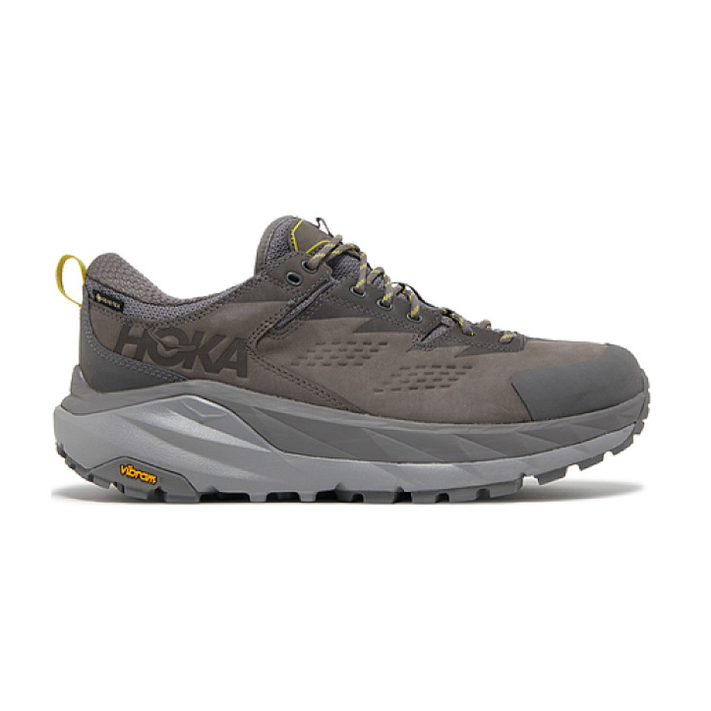 Кроссовки мужские HOKA M KAHA LOW GTX  Charcoal Gray / Green Sheen