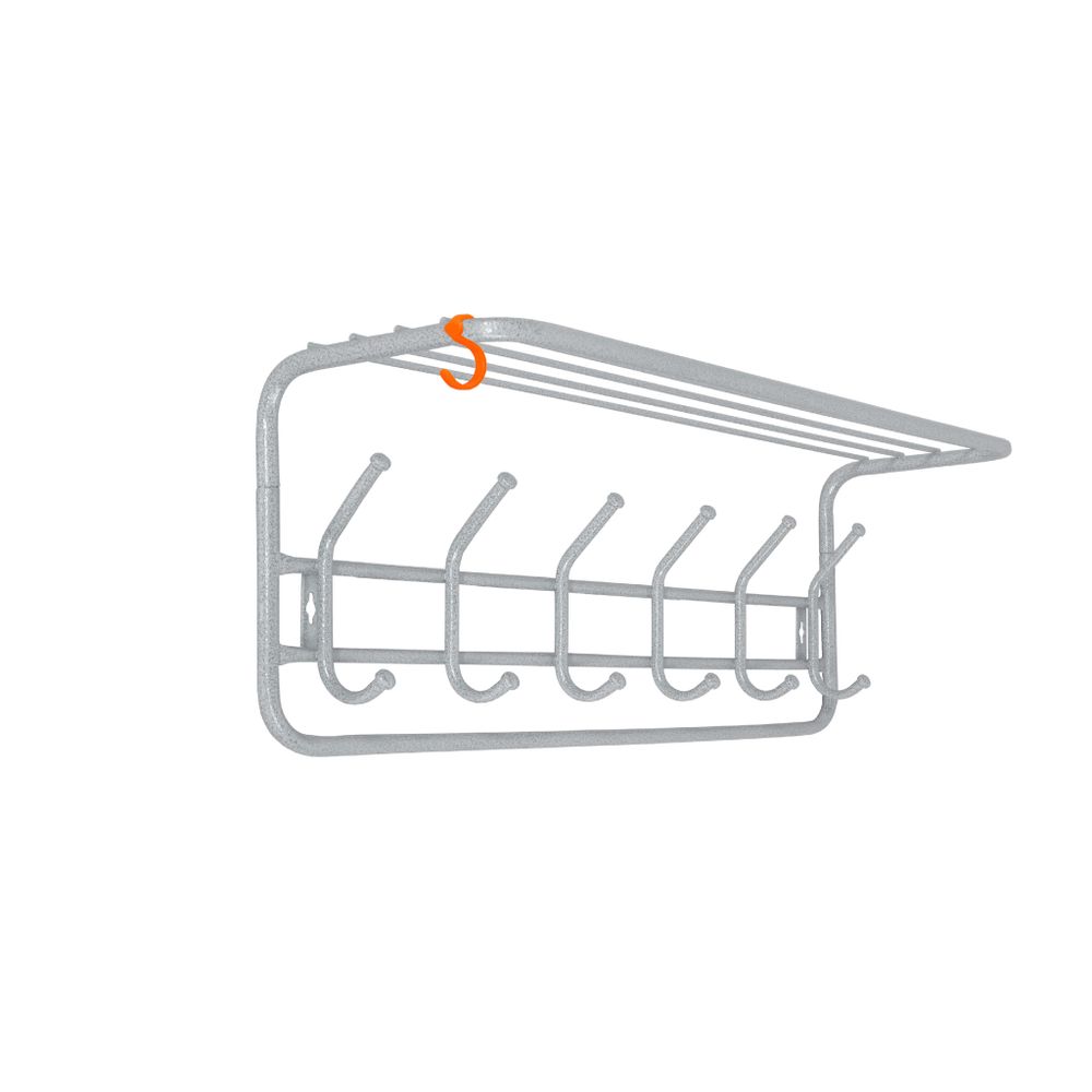 Вешалка с полкой 80 см