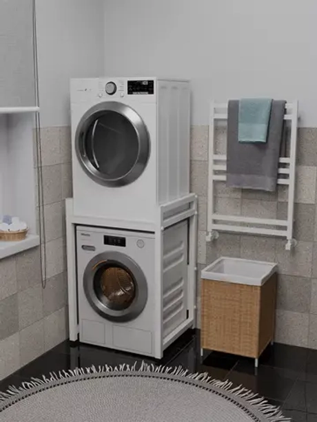 Стеллаж с полкой над стиральной машиной