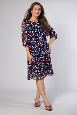 Платье женское 3831ВПБ, листок оранж #284ЛОр053831ВПБ