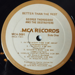 Винтажная виниловая пластинка LP George Thorogood And The Destroyers Better Than The Rest (Canada 1979)