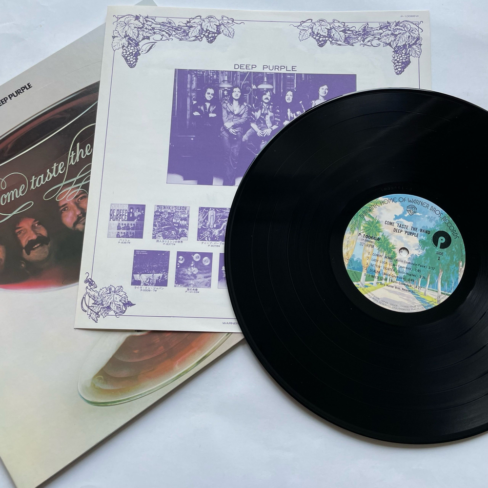 Винтажная виниловая пластинка LP Deep Purple Come Taste The Band (Япония 1975) (Без Оби)