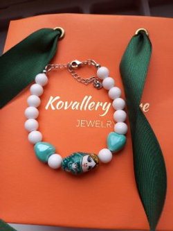 Браслет "Матрешка" бирюзовый