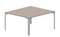 Составной стол на 2 рабочих места 138х156,6х75см, без отверстий