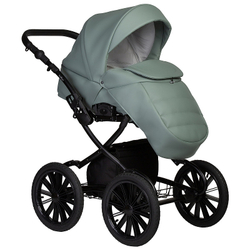 Детская коляска Indigo Mio Eco Plus 14 2 в 1 03 шалфей кожа