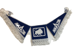 Вымпел тройной MAZ синий термопечать