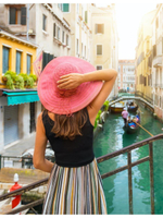 Алмазная мозаика 22х32см. "Розовая шляпка" с полн.заполнен.на подрам. (Арт. НД-0829)