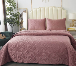 Покрывало 230х250 и 2 наволочки 50х70 Sofi De MarkO Себастьян Пепельная роза