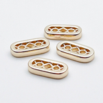 Коннектор-разделитель на 2 нити, цвет золото, размер 12*6 мм, цена за 1 шт