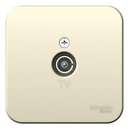 Розетка телевизионная TV ОП Blanca коннектор с изолир. пластиной молочн. SE BLNTA000012