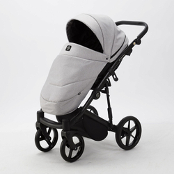 Детская коляска Adamex Mobi 2 в 1 M-TK01 Светло-серый