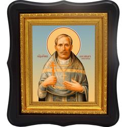 Александр Гневушев священномученик пресвитер. Икона на холсте.