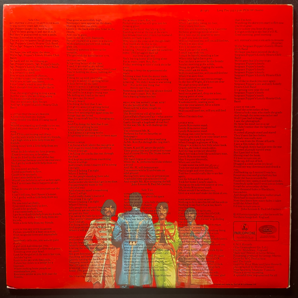 The Beatles - Sgt. Pepper's Lonely Hearts Club Band (Англия 1967г.)