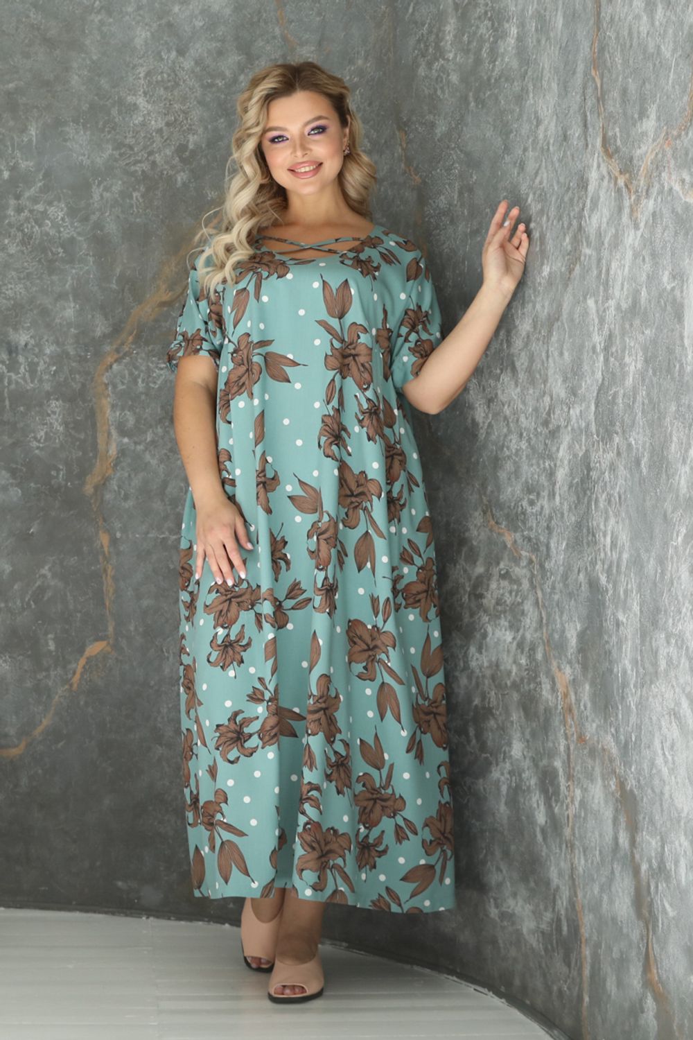 Платье П3-4766/7 Wisell (Акция)