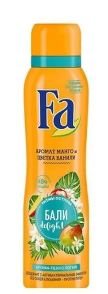 Фа 150мл. спрей Ритмы остр. Бали Манго Ваниль 150 мл *6*12