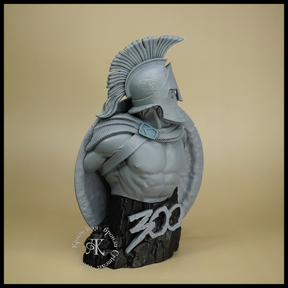 Кабинетная миниатюра , бюст "Леонид" , фотополимер