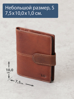 B240042R COGNAC - Картхолдер с RFID защитой MP