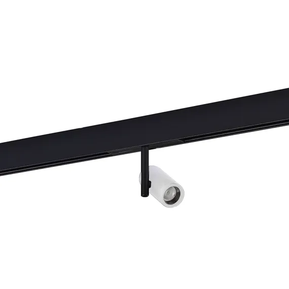 ST808.536.08 Магнитный трековый светильник Белый LED 1*8W 3000K 550Lm Ra>90 36° IP20 D42xH135 48VV СКАЙЛАЙН 48V