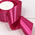 Лента Атласная 5см х 28м Сатин (Малиновый)