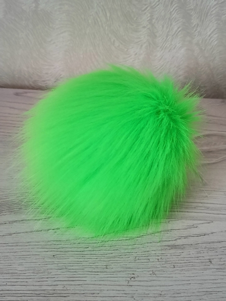 Помпон из искусственного меха, цвет: Салатовый