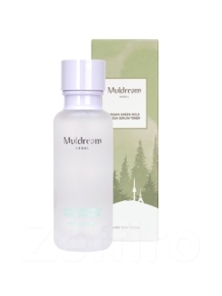 Muldream Веганский освежающий сывороточный тонер  Vegan Green Mild Fresh Serum Skin (110 мл)
