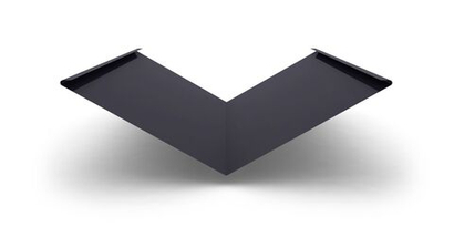 Планка ендовы толщиной 0,45 мм с покрытием Полиэстер 0,45мм, цвет RAL 7024 2м